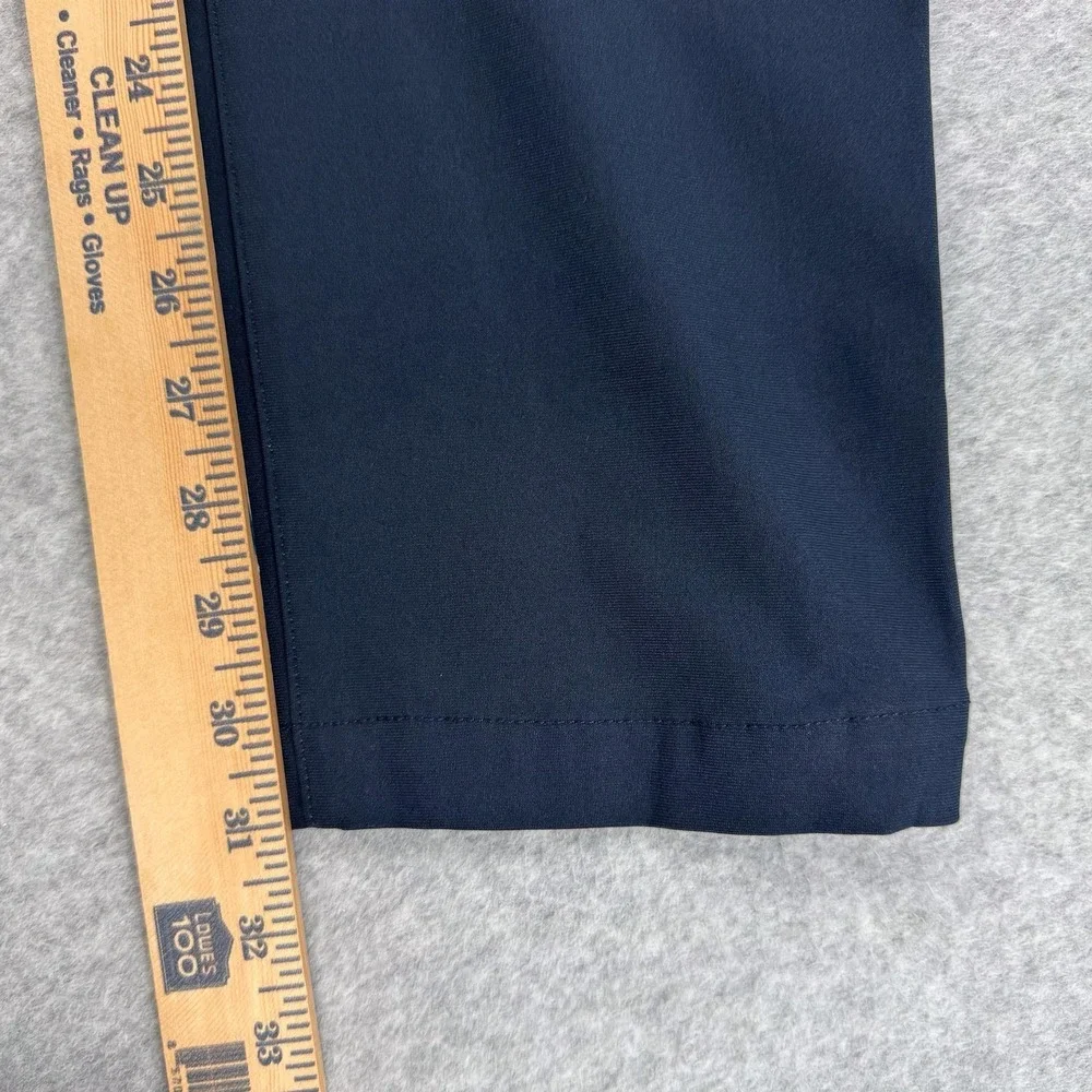 Banana Republic Aiden Pants Mens 33 Blue Microfiber Chino Travel Casual 34x31